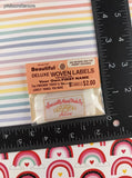 Vintage Deluxe Woven Labels "Specially HandMade By Alice" SEALED Pack/8 Labels