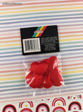 Vintage Puffins Soft Shapes 1-1/4" Heart 8pc NEW & Sealed