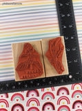 Vintage Rubber Stampede Chives Sweet Basil A2247E A2246E Rubber Stamps Set/2, CLEAN