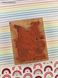Vintage 1994 PSX K-1275 Oriole Bird Wooden/Rubber Stamp Block