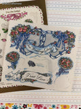 Vintage Wedding Day True Love Partial Sticker Sheets Set/2