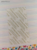Vintage Stickopotamus SHINY Rainbow Music Notes Partial Sticker Sheet