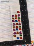 Vintage Hambly SHINY Rainbow Fish Ocean Sea Partial Sticker Sheet