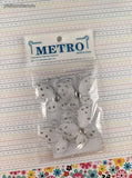 Metro Party Supply Shimmery Lacey Butterflies Accents Embellishments, NEW & Sealed