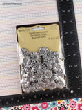 Recollections Signature Handmade Floral Embellishments Silver Flowers, NEW & Sealed