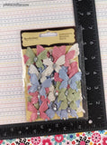 Recollections Signature Handmade Butterfly Embellishments Pastel Pink Blue White Green, NEW & Sealed