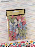 Recollections Signature Handmade Butterfly Embellishments Pastel Pink Blue White Green, NEW & Sealed