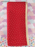 Vintage 1990 Fabric Traditions Red & White Miniature Stars Fabric Remnant, 1-1/2 yd x 44" W, CLEAN