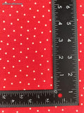 Vintage 1990 Fabric Traditions Red & White Miniature Stars Fabric Remnant, 1-1/2 yd x 44" W, CLEAN