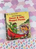 Vintage 1992 First Little Golden Book Jack Prelutsky's Sweet & Silly Muppet Poems Miniature Hardcover