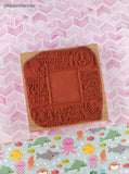 Vintage Rubber Stampede Dogface Frame A1880G Wooden Block/Rubber Stamp