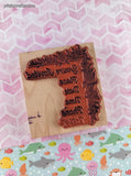 Vintage 1989 PSX "You're Invited" Invitation K-187 Wooden Block/Rubber Stamp