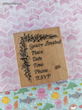 Vintage 1989 PSX "You're Invited" Invitation K-187 Wooden Block/Rubber Stamp