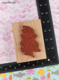 Vintage 1998 Visual Image Printery Paisley Floral Branch Wooden Block/Rubber Stamp