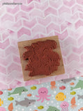 Vintage 1997 PSX Cute Lil' Frog/Toad F2294 Wooden Block/Rubber Stamp