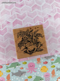 Vintage 1997 PSX Cute Lil' Frog/Toad F2294 Wooden Block/Rubber Stamp