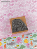 Vintage 1988 Sweet Arts F835 Back to School Teddy Bears Wooden Block/Rubber Stamp