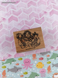 Vintage 1996 Stampin' Up! Cross Stitch Raggedy Dollies Wooden Block/Rubber Stamp