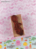 Vintage Rubber Stampede Winnie the Pooh High Flying 997-G01 Wooden Block/Rubber Stamp