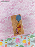 Vintage Rubber Stampede Winnie the Pooh High Flying 997-G01 Wooden Block/Rubber Stamp