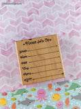 Vintage 2003 PSX "Please Join Us" RSVP G-3445 Wooden Block/Rubber Stamp