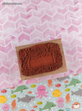 Vintage 1993 All Night Media 686H Toy Bookplate Wooden Block/Rubber Stamp
