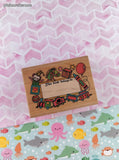 Vintage 1993 All Night Media 686H Toy Bookplate Wooden Block/Rubber Stamp