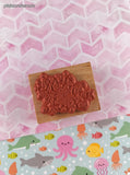 Vintage 1993 PSX Birthday Celebration D-400 Wooden Block/Rubber Stamp