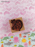 Vintage 1990 PSX Cute Lil' Lizard Salamander D-511 Wooden Block/Rubber Stamp
