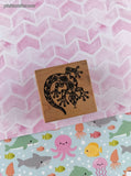 Vintage 1990 PSX Cute Lil' Lizard Salamander D-511 Wooden Block/Rubber Stamp