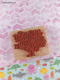 Vintage 1999 PSX Floral Flower Bunch G-1751 Wooden Block/Rubber Stamp, CLEAN