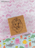 Vintage 2003 Stampabilities Lion F1116 Wooden Block/Rubber Stamp, CLEAN