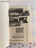 Vintage 1984 Junior Great Books: Series 8 Volume One Softcover, Like New