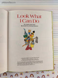 Vintage 1985 Look What I Can Do Sesasme Street Book Club Hardcover, Like New