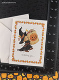Vintage Teenie Halloweenies "Witching You..." Halloween Greeting Card, Unused