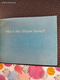 Vintage 1972 What Is that Alligator Saying? Scholastic Book Services Softcover