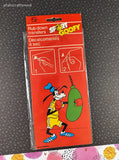 Vintage 1980 Sport Goofy Rub-on Transfers Special Products Walt Disney NOS NEW