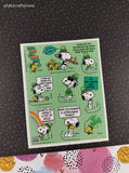 Vintage 1990's Hallmark Peanuts Snoopy St. Patrick's Day Clovers Full Sticker Sheet, Clean & Unused