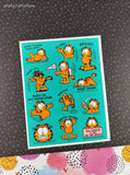 Vintage Hallmark Garfield the Cat Full Sticker Sheet, Unused