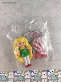 Vintage 1993 Christmas McDonalds Totally Toy Holiday Lil Miss Candi Stripes Miniature Toy, New & Sealed