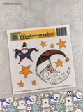 Vintage 1993 Daisy Kingdom Window Wonders #G451-4001-010 "Starry Santa" NEW & Unused
