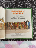 Vintage 1974 1st Printing My Little Book of Horses Golden Tell-a-Tale Miniature Hardcover