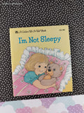 Vintage 1985 I'm Not Sleepy Golden Tell-a-Tale Miniature Hardcover, Like New