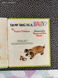 Vintage 1972 How Big Is A Baby? Golden Tell-a-Tale Miniature Hardcover