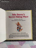 Vintage 1988 Toby Bunny's Secret Hiding Place Golden Tell-a-Tale Miniature Hardcover, Like New