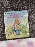 Vintage 1988 Toby Bunny's Secret Hiding Place Golden Tell-a-Tale Miniature Hardcover, Like New