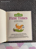Vintage 1991 Sesame Street: First Times Golden Tell-a-Tale Miniature Hardcover, Like New