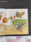 Vintage 1989 Mother Goose on the Farm Golden Tell-a-Tale Miniature Hardcover, Like New