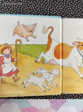 Vintage 1989 Mother Goose on the Farm Golden Tell-a-Tale Miniature Hardcover, Like New