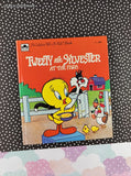 Vintage 1978 1st Printing Tweety and Sylvester at the Farm Golden Tell-a-Tale Miniature Hardcover, Like New
